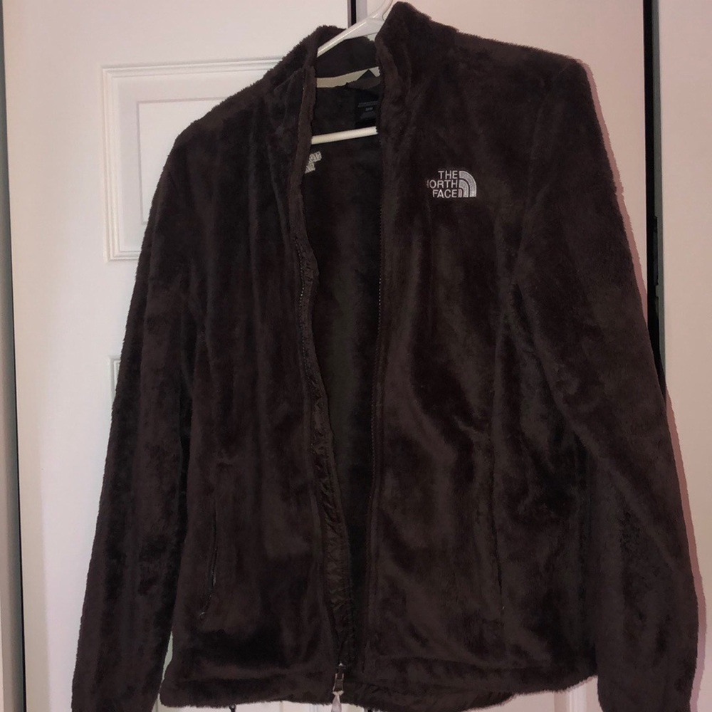 Brown Northface Fuzzy Jacket